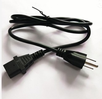 Cable électrique professionnel d'extension à C.A. d'UL 3 Pin Male To Female de fabricant pour l'ordinateur