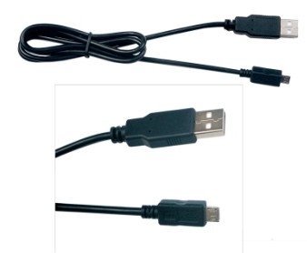 Harnais de remplissage rapide micro de fil de câble, 2 mètres de câble noir d'USB