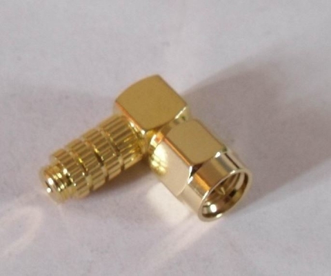 L'or ISO9001 a plaqué le connecteur de ressort d'antenne de rf SMA