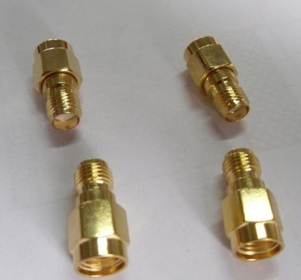 Connecteurs coaxiaux plaqués par or d'OIN SMA rf avec l'impédance de 50 ohms