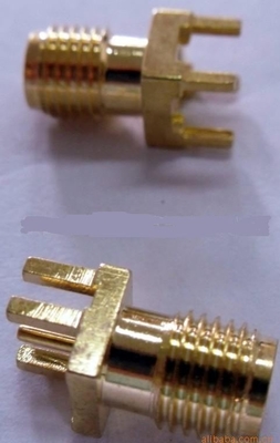 Impédance SMA rf 4 Pin Socket With Gold Plated de 50 ohms