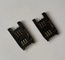 noir KF028 SIM Card Connectors de 25.1x15.1x0.76mm SMT