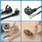 La corde antipluie 3x0.75mm2 de prise de fabrication découvrent la norme du cordon de secteur d'extension de goupille du CEI 3 de câblage cuivre ccc