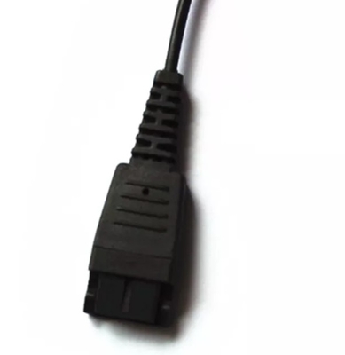 l'indooroutdoor stéréo de câble de 3.5mm branchent 3 poteaux 2 en 1 câble de bobine de ressort avec le logement de QD pour la corde de téléphone